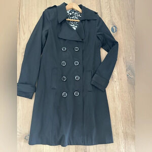 Vertigo Paris Black Double-Breasted Coat